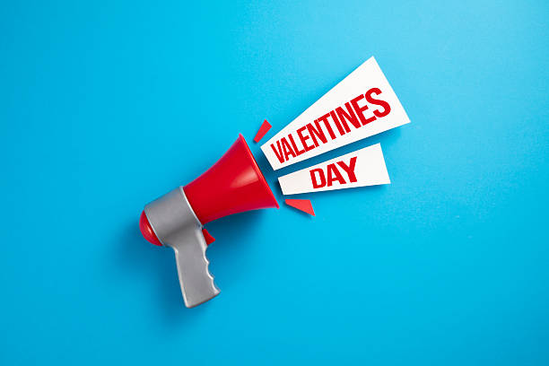 istock Valentine's Day Announcement with Megaphone 2255208735