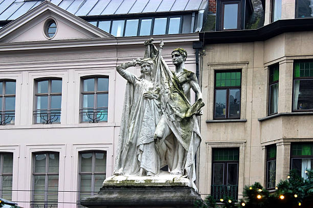Jans Frans Willems memorial St Bavo's square Ghent Belgium - The Father of the Flemish Movement