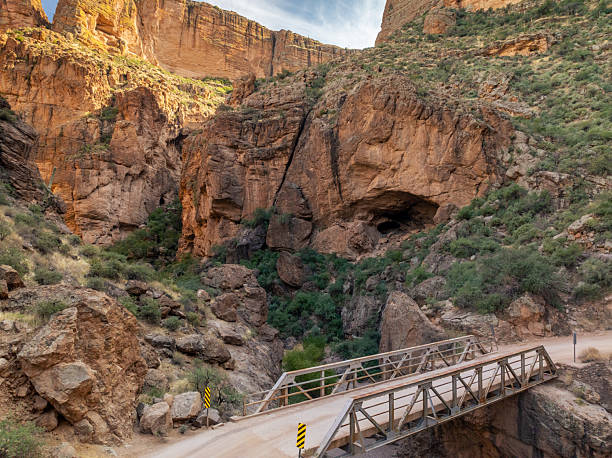 istock Bridge Crossing a Rocky Canyon Along the Apache Trail 2255243097