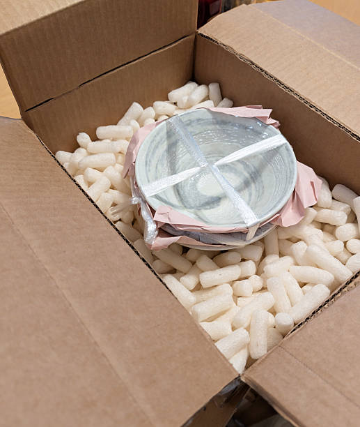 istock Stack of Three Japanese Soba Bowls with Packaging Opened in a Canadian Kitchen 2255255549
