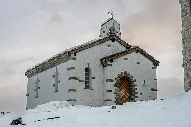 Zermatt, Switzerland, October 20, 2024: Small Chapel On The Top Of Gornergrat