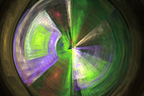 green grunge wall fractal background