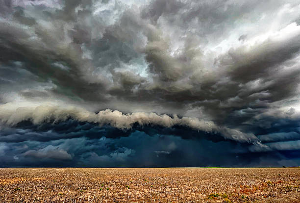 istock Supercell thunderstorm in rural area. 2255269180