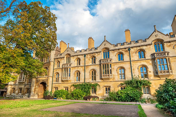 West gate and back building of Trinity College. Cambridge, England