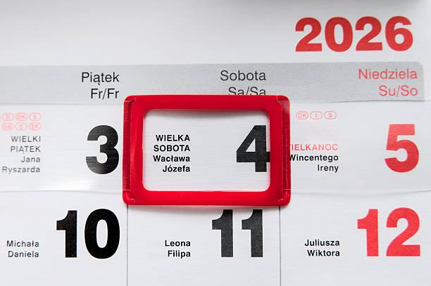 istock Holy Saturday marked on calendar 2255293731