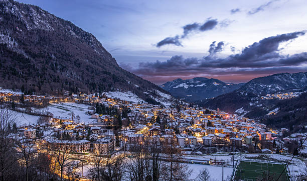 istock Mountain village after the snowfall 2255303585