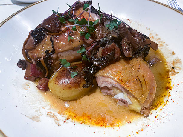 istock Chicken thigh in creamy sauce 2255305569