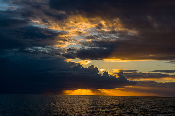 istock Sunset storm clouds over the Adriatic Sea 2255306828