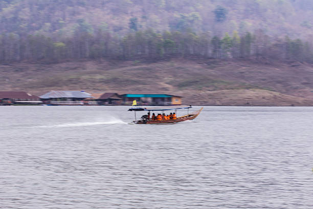 Pan Camera Ship sailing at Mae Ngad dam in Maetaeng Chiangmai Thailand