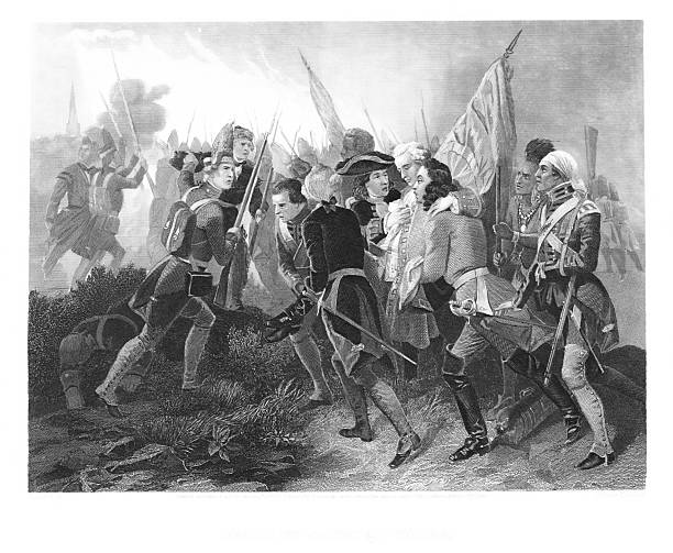 istock British General James Wolfe Dies in Battle at Fields of Abraham, Quebec, Canada, North America, 18th Century Canadian History, French and Indian War 2255314629