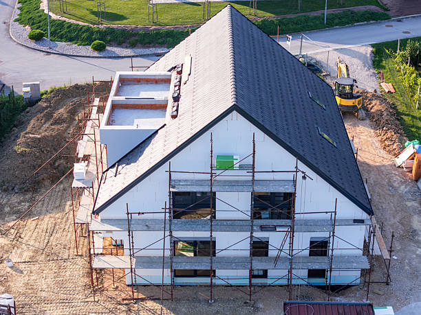 istock Aerial View of Modern House Under Construction 2255315763