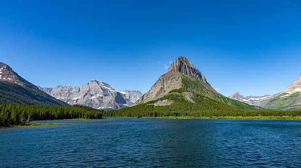 istock Montana Wilderness Landscape with Mountain and Lake View 2255335085