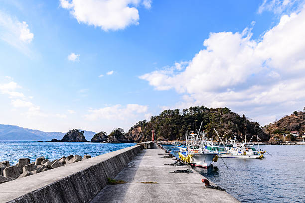 Touring Dejima and the new Dejima Bridge off the coast of Onagawa in Miyagi Prefecture