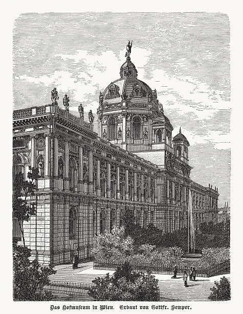 istock Kunsthistorisches Museum in Vienna, Austria, wood engraving, published in 1883 2255356303
