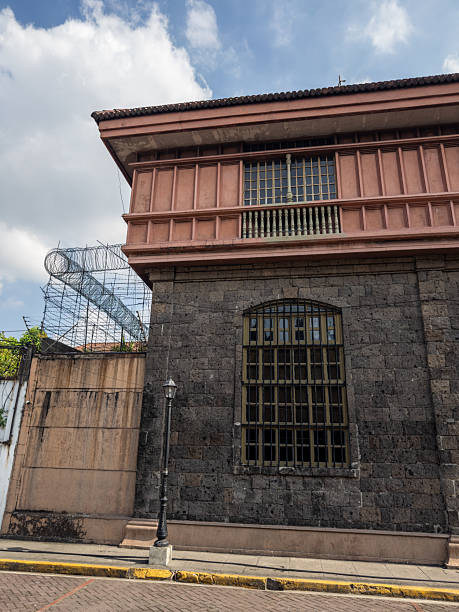Manila, Philippines- 13 Oct 2023: The Rajah Sulayman Theater in the Fort Santiago, Manila. It was one of Fort Santiagos old military barracks and converted into an open-air theater after World War II