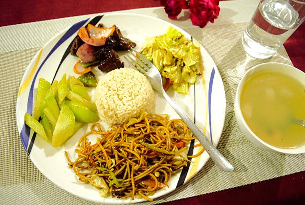 Nepali plate lunch in Nepal