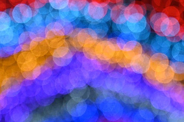 Abstract colorful spots of light
