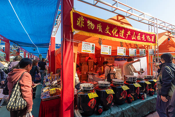 Hong Kong - January 9, 2026 : People at the FarmFest in Hong Kong. FarmFest feature the booths showcasing agricultural and fisheries products.