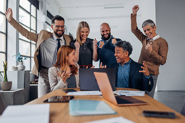 istock Team Celebrating a Milestone Achievement Together 2255402264