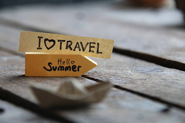 I love travel creative concept. Hello Summer.