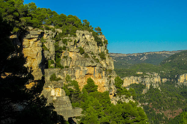 istock Siurana rock climbing area in Spain with steep limestone cliffs, rugged terrain, and panoramic valley views 2255439801