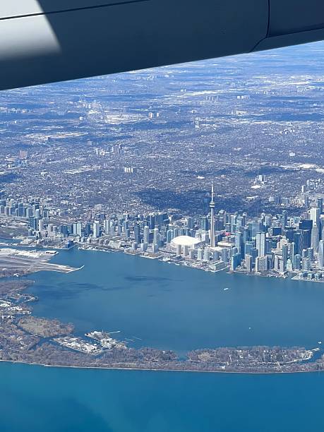 istock Airplane View Of The City 2255442019