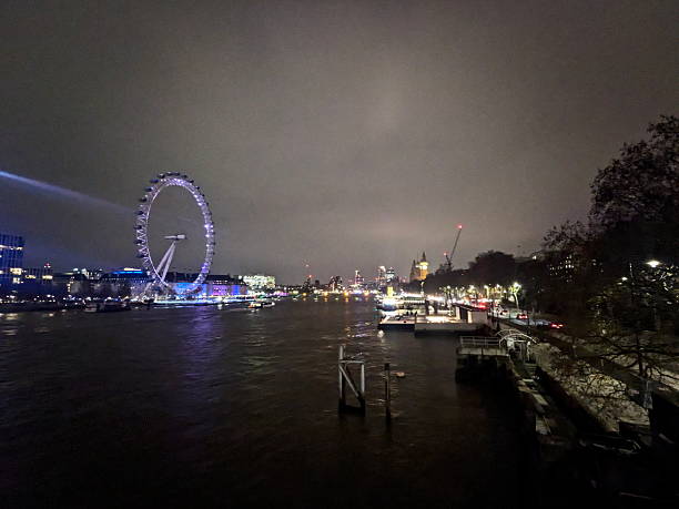 Panoramic of Westminster, London, at Twilight