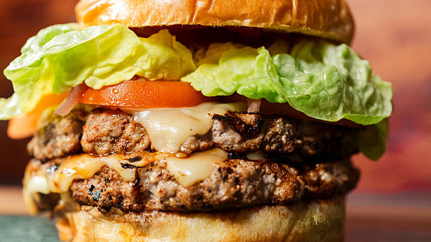 Classic Cheeseburger with Lettuce and Tomato