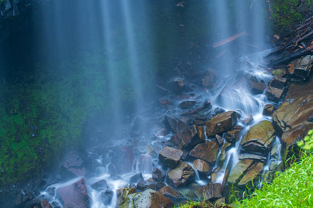 Closeup of Narada Falls, Mt Rainier National Park, Washington, USA