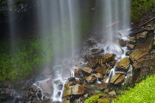 Closeup of Narada Falls, Mt Rainier National Park, Washington, USA
