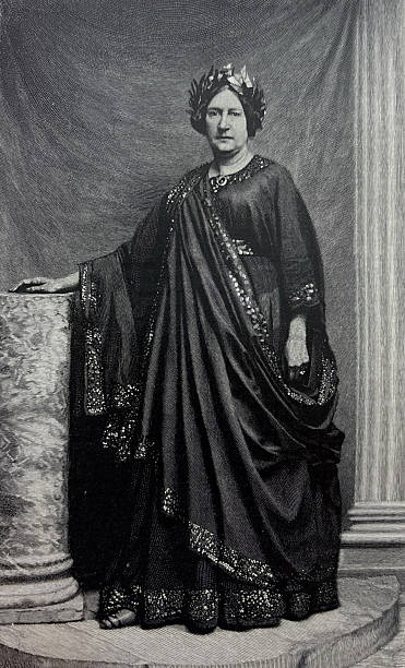 istock Antique illustration - portrait of Mrs. Charles Kean dressed as Hermoine 2255473267