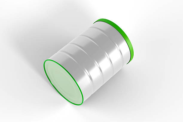 Food & Milk Powder Tin Can Mockup 3d rendering on transparent background