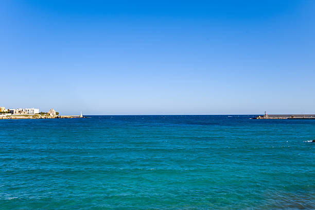 istock Turquoise Adriatic Sea at Otranto harbor 2255497945