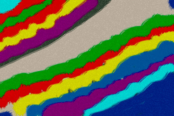 A dynamic abstract composition of sweeping colorful  stripes and painterly edges. Bright, energetic colors create a lively background suitable for creative projects, posters, digital art, and product displays.