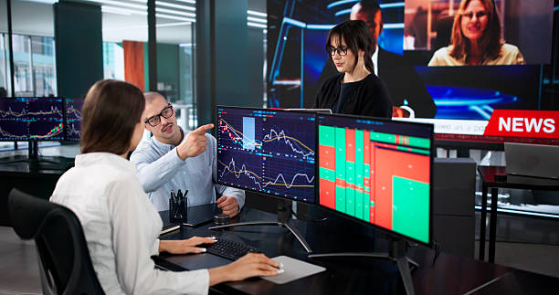 istock Hardworking Stock Traders Analyzing Investment Accounts 2255524632