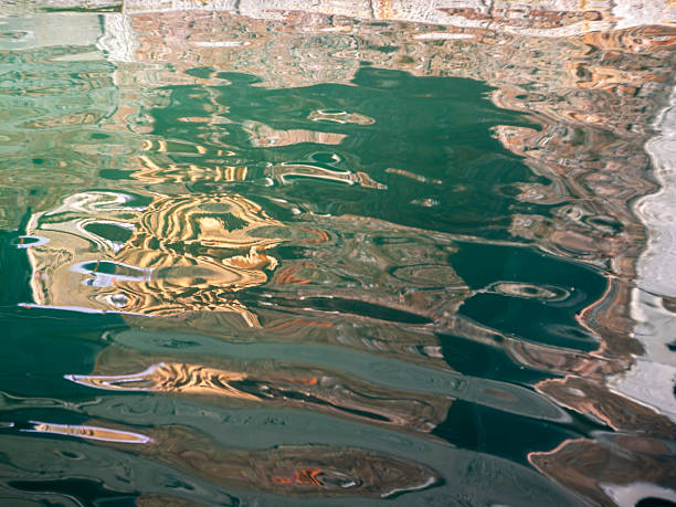 Water, sun, and reflections as abstract artists. Taken in the canals of Venice.