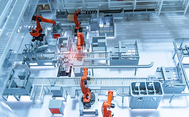 istock model of Robotic and Automation system control application on automate robot arm 2255534880