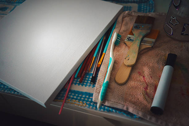 Painting accessories, water colors for painting on canvas.