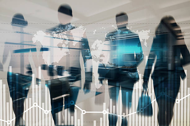 Business people, set of 3D silhouettes. 3D illustration Rendering
