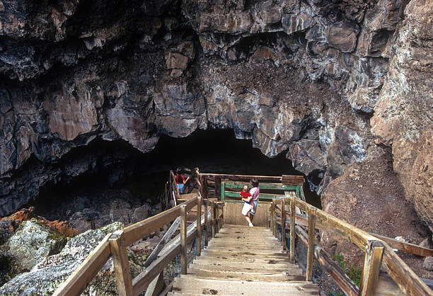 istock El Malpais NM - Stairs to Platform - 1990 2255555330