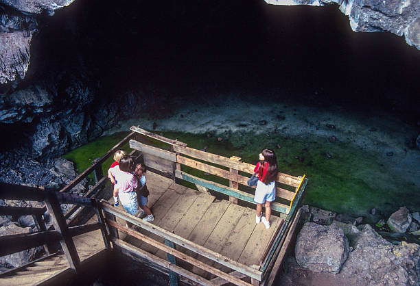 El Malpais NM - Family on Platform - 1990