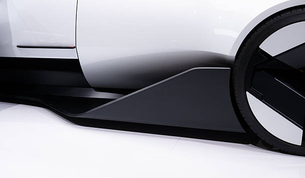 istock Sleek electric concept car side profile aerodynamic panel. 2255556981