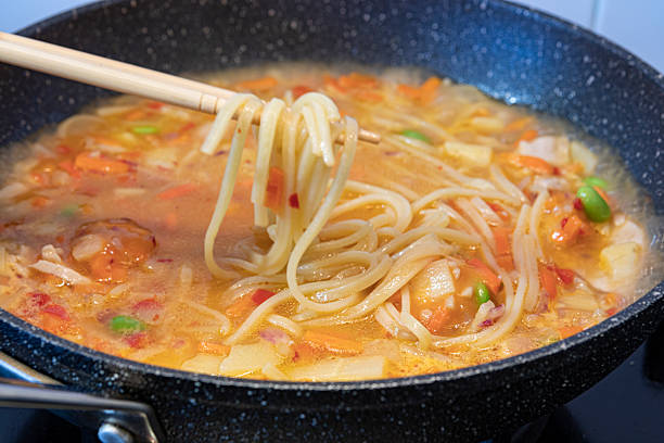 Sweet and sour pork noodles