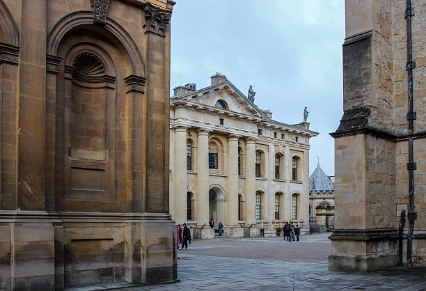 Architectural detail of the radcliffe camera and all souls college at the university of oxford in england