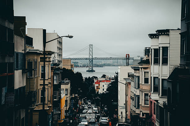 Views of San Francisco streets in summer