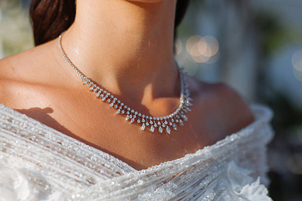 Bride necklace of beautiful pearl