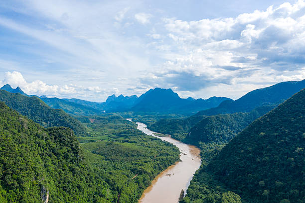 istock Wide river winding through Nam Ou valley Laos 2255617544