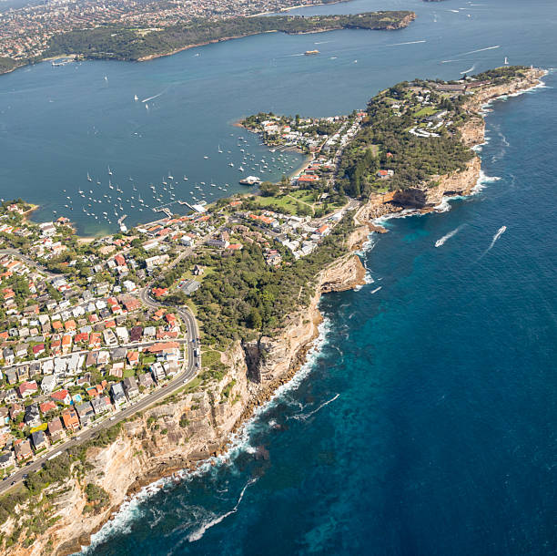 Aerial view of South Head and Watsons Bay - Sydney NSW Australia