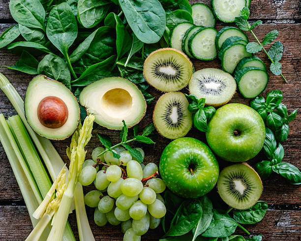 Green fruit and veggie spread