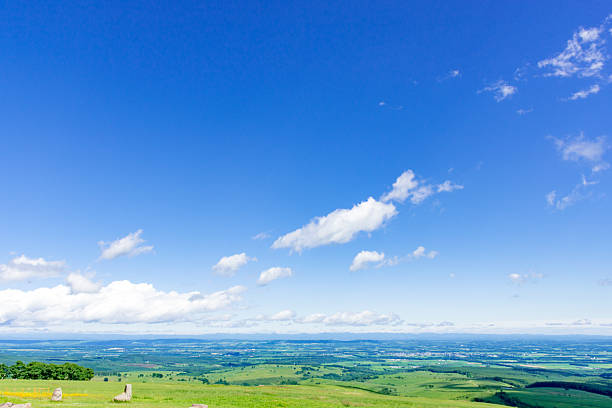 Naitai Highland Ranch under the blue sky
